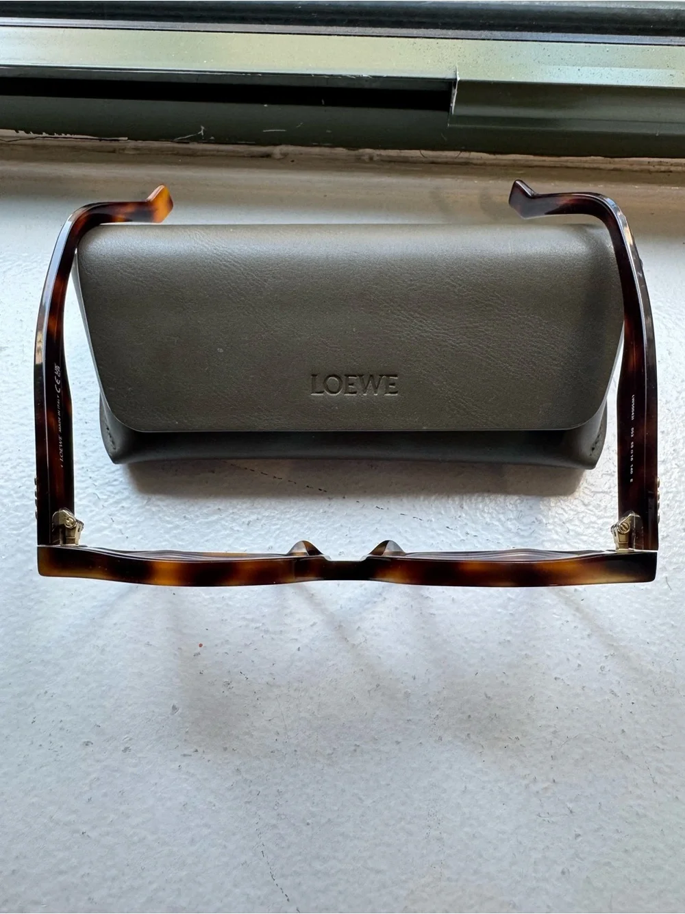 Loewe Chunky Anagram LW50042I Shiny Havana Eyeglasses 55-16-140 + Case
